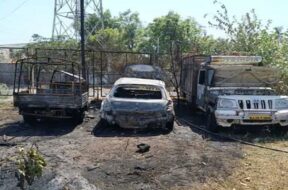 Karamsad, vehicles fire