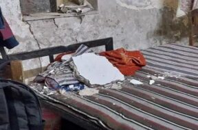 LD Engineering collge Hostel, slab collapsed