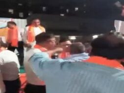 Prostest at BJP Meeting, ODHAV