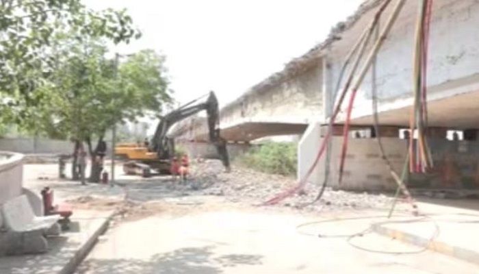 અમદાવાદના વર્ષો જુના સુભાષબ્રિજના સ્પાનને તોડવાના કાર્યનો પ્રારંભ