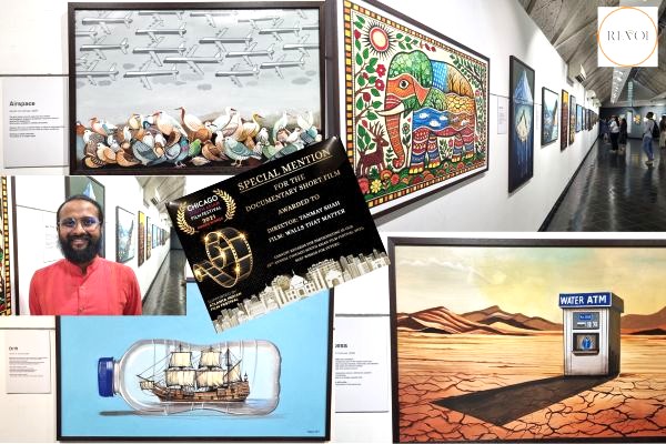 Exhibition of Tanmay Shah's paintings and photographs. Pictures by Alkesh Patel, REVOI