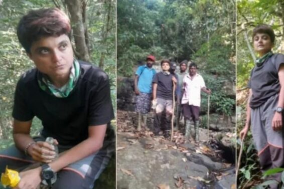 A female trekker went missing in the forests of Karnataka for four days