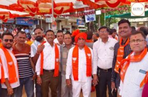 BJP’s nomination rally in Modasa. report and picture by Hemant Parmar