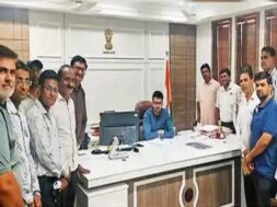 protest against handing over Election work