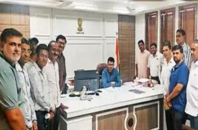 protest against handing over Election work