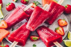 watermelon coconut popsicle