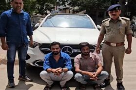 Drunk driver caught in car