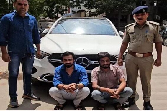 Drunk driver caught in car
