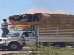 Fire, lakhatar highway