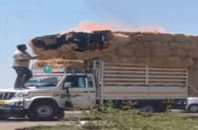 Fire, lakhatar highway