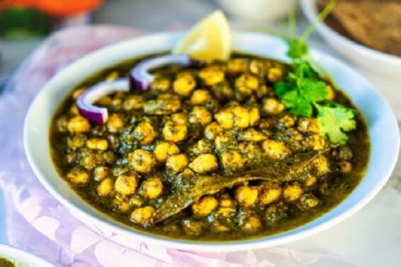 Harabhara Chana Palak Sabji