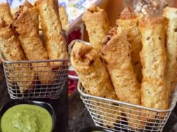 Paneer Papad Roll