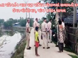 Goons still active in West Bengal, opened fire on security forces, five soldiers injured