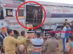 Cow theft exposed in tanker marked Hindustan Petroleum