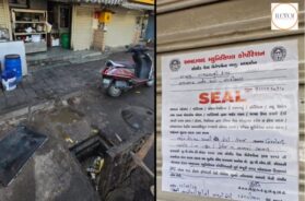 Pre-monsoon operation: AMC seals shop in Shahibaug that dumped food waste in catch pit