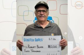 Who does this brother who won the lottery 18 times credit for his luck?