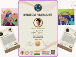 State painter Anil Shah honored with Bharat Seva Puraskar 2026