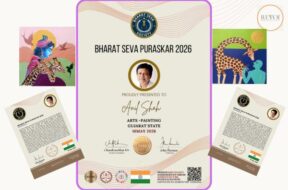 State painter Anil Shah honored with Bharat Seva Puraskar 2026