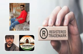 Two applications filed including a Muslim youth from Surendranagar in a bid to get a trademark in the name of Cockroach Party