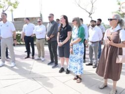 The New Zealand delegation visited various sports complexes in Ahmedabad