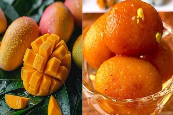 mango gulab jamun recipe