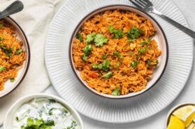 spicy tomato garlic rice