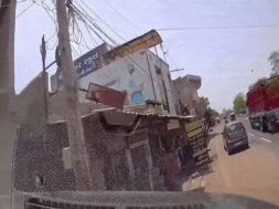 Accident, tramba, Rajkot