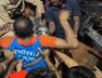 Baroda, Accident, truck driver rescued