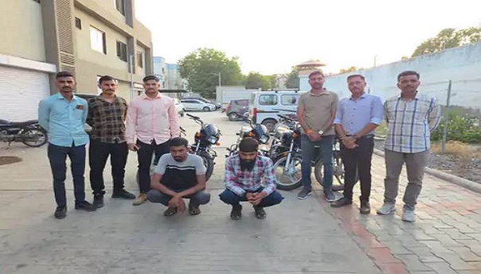 સુરેન્દ્રનગરમાં ચોરીના 5 બાઈક સાથે બે શખસોને પોલીસે ઝડપી લીધા