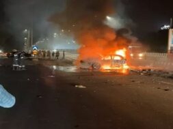 Car fire,
