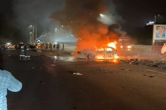 Car fire,
