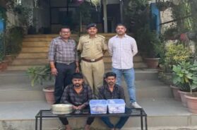 Two men arrested for stealing from temple