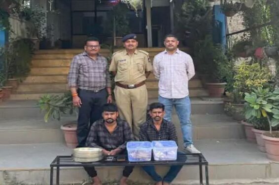 Two men arrested for stealing from temple