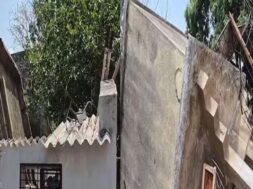 Water tank collapsed
