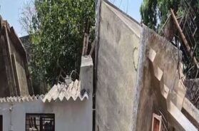 Water tank collapsed