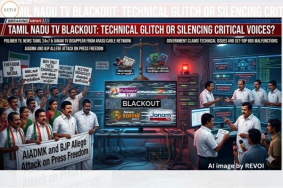 Channels disappear, questions arise. Technical glitch or “mute” button on critical voices in Tamil Nadu