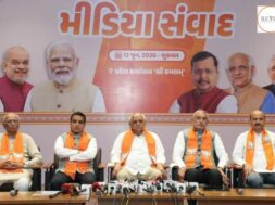 A media interaction was held on the occasion of completion of 12 years of Prime Minister Shri Narendrabhai Modi government