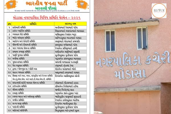 મોડાસા નગરપાલિકામાં સમિતિ ચેરમેનોની વરણી: ભાજપે 24 મહત્ત્વની જવાબદારીઓ સોંપી