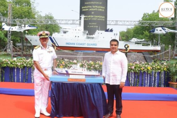 Ch-4B Circle in Gandhinagar named as “Indian Coast Guard Golden Jubilee Circle”