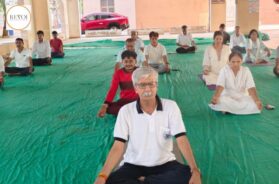 Samarpan Arts and Commerce College and Vivekananda Kendra Gandhinagar celebrated World Yoga Day
