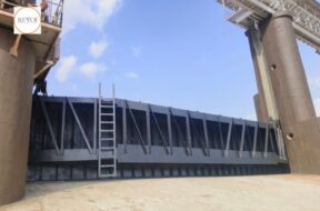 asna Barrage Rejuvenation: The work of installing new gates was completed in a record time of just 35 days