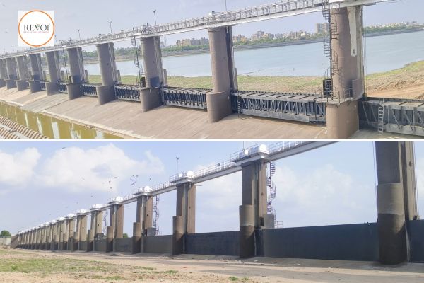 asna Barrage Rejuvenation: The work of installing new gates was completed in a record time of just 35 days