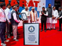 iNDEXTb presented with Guinness World Record certificate during Vibrant Gujarat Global Summit