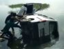 car plunged into lake