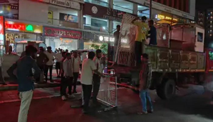 ગાંધીનગરમાં જાહેર માર્ગો પરના દબાણો હટાવવા GMC દ્વારા ઝુબેશ