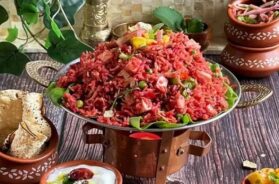 paneer beet tawa pulao