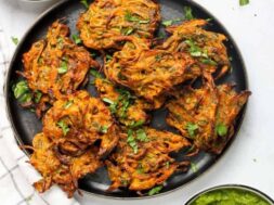 Mixed potato and onion fritters