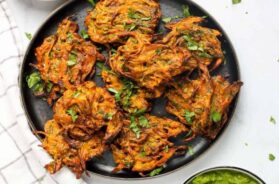 Mixed potato and onion fritters