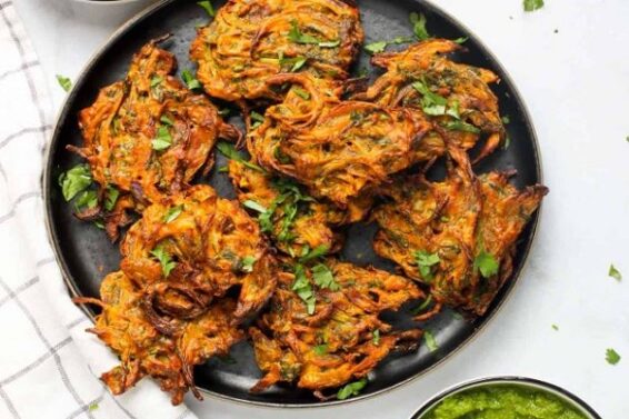 Mixed potato and onion fritters