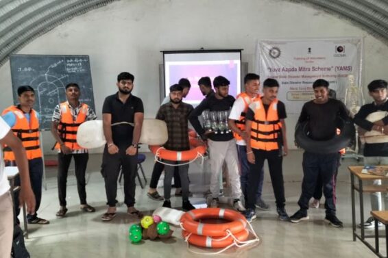 Training youth in the disaster mittra scheme